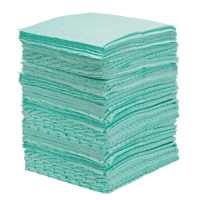 Feuilles absorbantes li&eacute;es de premi&egrave;re qualit&eacute;, Mati&egrave;res dangereuses, 15" x 18", 30 gal. d'absorption Industrial Sales