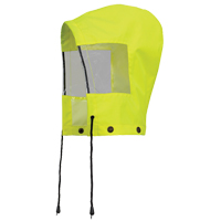 6037H Hood for Traffic Control Waterproof Safety Jacket, High Visibility Lime-Yellow, Polyester Industrial Sales