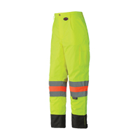 6039 Pantalon de s&eacute;curit&eacute; imperm&eacute;able pour le contr&ocirc;le de la circulation, Polyester, T-petit, Jaune lime haute visibilit&eacute; Industrial Sales