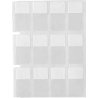 Core Series Self-Laminating Wire & Cable Labels, Vinyl, 0.5" L x 0.75" H, Clear Industrial Sales