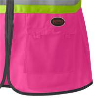 139PK Veste de s&eacute;curit&eacute; pour femme, Rose, T-petit, Polyester Industrial Sales