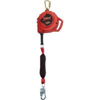 Cordage de s&eacute;curit&eacute; autor&eacute;tractable Rebel, 33', Acier galvanis&eacute;, Pivotant Industrial Sales