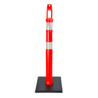 Poteau d&eacute;lin&eacute;ateur de qualit&eacute; sup&eacute;rieure, 42" h, Orange Industrial Sales