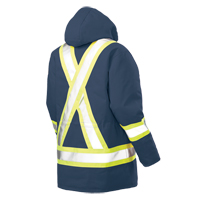 Safety Parka, Navy Blue, Large Industrial Sales