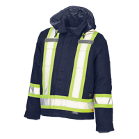 Safety Jacket, Navy Blue, Large Industrial Sales