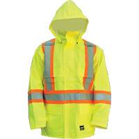 Open Road Jacket, Polyester/Polyurethane, High Visibility Lime-Yellow, Small Industrial Sales