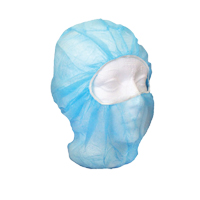 Disposable Balaclava Hood, Polypropylene, Blue Industrial Sales