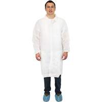 Sarreau de laboratoire, Polypropyl&egrave;ne, Blanc, Grand Industrial Sales