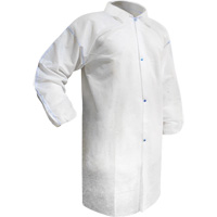 Sarrau jetable, Polypropyl&egrave;ne, Blanc, Moyen Industrial Sales
