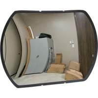 Roundtangular Convex Mirror with Bracket, 12" H x 18" W, Indoor/Outdoor Industrial Sales