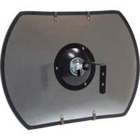 Roundtangular Convex Mirror with Bracket, 12" H x 18" W, Indoor/Outdoor Industrial Sales
