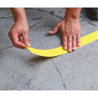 Tough-Mark Heavy-Duty Floor Marking, Rectangle, 48" L x 2" W, Yellow, Polyethylene Industrial Sales