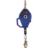 Cordage de s&eacute;curit&eacute; autor&eacute;tractable avec verrouillage intelligent, 30', Acier galvanis&eacute;, Pivotant Industrial Sales