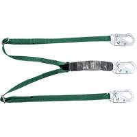 V-Series Lanyard, 6', Snap Hook Center, Snap Hook Leg Ends, Polyester Industrial Sales