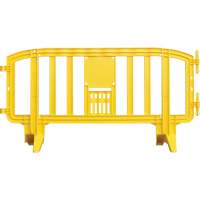 Movit Barricade, Interlocking, 78" L x 39" H, Yellow Industrial Sales