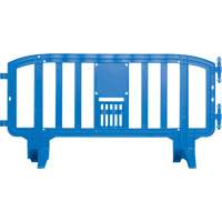 Movit Barricade, Interlocking, 78" L x 39" H, Blue Industrial Sales