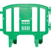 Minit Barricade, Interlocking, 49" L x 39" H, Green Industrial Sales