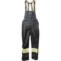 Journeyman FR Bib Pants, Small, Black Industrial Sales