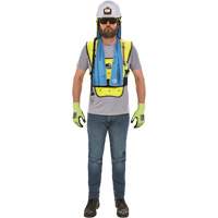 Chill-Its&reg; 6687 Economy Dry Evaporative Cooling Vest, Small/Medium, High Visibility Lime-Yellow Industrial Sales
