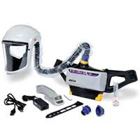 Trousse d'ensemble respirateur d'&eacute;puration d'air propuls&eacute; pour peintre Versaflo, Capuchon & visi&egrave;re, Pile Lithium-ion Industrial Sales