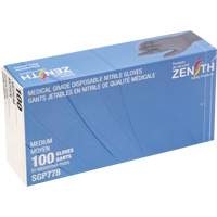 Gants jetables de calibre m&eacute;dical r&eacute;sistants &agrave; la perforation, Moyen, Nitrile, 5 mils, Sans poudre, Noir, Classe 2 Industrial Sales
