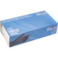 Gants jetables de calibre m&eacute;dical r&eacute;sistants &agrave; la perforation, Moyen, Nitrile, 5 mils, Sans poudre, Noir, Classe 2 Industrial Sales