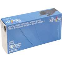 Gants jetables de calibre m&eacute;dical r&eacute;sistants &agrave; la perforation, Grand, Nitrile, 5 mils, Sans poudre, Noir, Classe 2 Industrial Sales