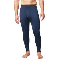 FR Base Layer Long John Pants, Men's, Small, Navy Blue Industrial Sales