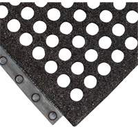 24/Seven&reg; Locksafe&reg; Anti-Fatigue Mat, Honeycomb, 3' x 3' x 5/8", Black, Natural Rubber Industrial Sales