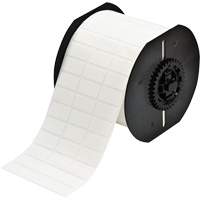 B33 Series Repositionable Adhesive Labels, Vinyl, 1" L x 0.5" H, White Industrial Sales