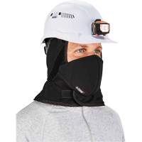 N-Ferno&reg; Winter Hard Hat Liner with Mouthpiece, Fleece Lining, One Size, Black Industrial Sales