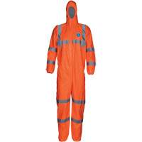 HV High Visibility Coveralls with Hood, Small, Orange, Tyvek&reg; 500 Industrial Sales