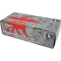 Gants jetables NitriShield Stealth Extra, Grand, Nitrile, 6 mils, Sans poudre, Noir Industrial Sales