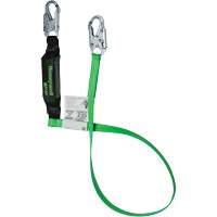 Energy-Absorbing Lanyard, 6', Locking Snap Hook Center, Locking Snap Hook Leg Ends, Polyester Industrial Sales