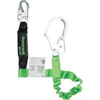 Miller&reg; StretchStop&reg; Shock-Absorbing Lanyard, 6', Scaffold Hook Center, Locking Snap Hook Leg Ends, Polyester Industrial Sales