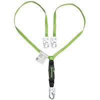 Miller&reg; HP Shock-Absorbing Lanyard, 4', Locking Snap Hook Center, Locking Snap Hook Leg Ends, Polyester Industrial Sales