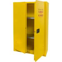 Flammable Storage Cabinet, 45 gal., 2 Door, 43" W x 65" H x 18" D Industrial Sales