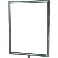 Porte-enseigne vertical robuste pour montant classique, Chrome poli Industrial Sales