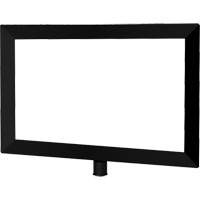 Porte-enseigne horizontal robuste pour montant classique, Noir Industrial Sales