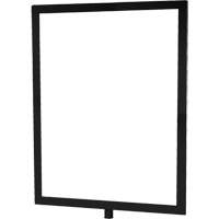Porte-enseigne vertical robuste pour montant classique, Noir Industrial Sales