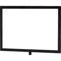 Porte-enseigne horizontal robuste pour montant classique, Noir Industrial Sales