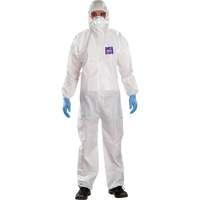 Combinaisons avec col Alphatec Microchem, Grand, Blanc, SMS Industrial Sales