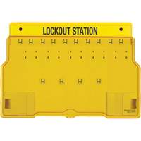 Trilingual Covered Lock Station, None Padlocks, 10 Padlock Capacity, Padlocks Not Included Industrial Sales