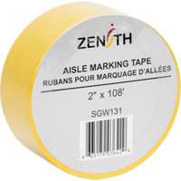 Ruban pour marquage d'all&eacute;es, 2" x 108', PVC, Jaune Industrial Sales