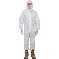 Combinaisons &agrave; capuchon de premi&egrave;re qualit&eacute;, Petit, Blanc, Microporeux Industrial Sales