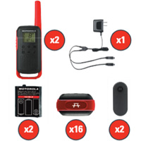 TalkAbout Two-Way Radios, FRS Radio Band, 22 Channels, 32 km Range Industrial Sales
