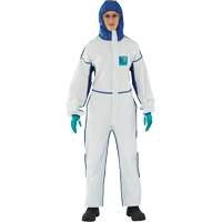 Combinaisons 3 pi&egrave;ces 1800 AlphaTec confortable, Grand, Bleu/Blanc, Microporeux/SMS Industrial Sales