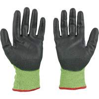 Gants &agrave; haute visibilit&eacute; enduits par trempage, Taille Petit, Calibre 15, Rev&ecirc;tement Polyur&eacute;thane, Enveloppe en Poly&eacute;thyl&egrave;ne, ASTM ANSI niveau A5 Industrial Sales