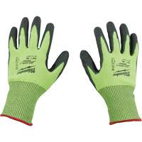 Gants &agrave; haute visibilit&eacute; enduits par trempage, Taille Petit, Calibre 15, Rev&ecirc;tement Polyur&eacute;thane, Enveloppe en Poly&eacute;thyl&egrave;ne, ASTM ANSI niveau A5 Industrial Sales