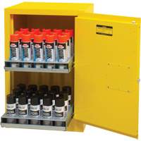 Flammable Aerosol Storage Cabinet, 12 gal., 1 Door, 23" W x 35" H x 18" D Industrial Sales